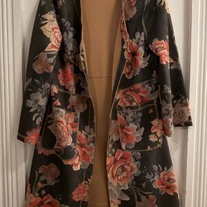 Floral Open Front Kimono